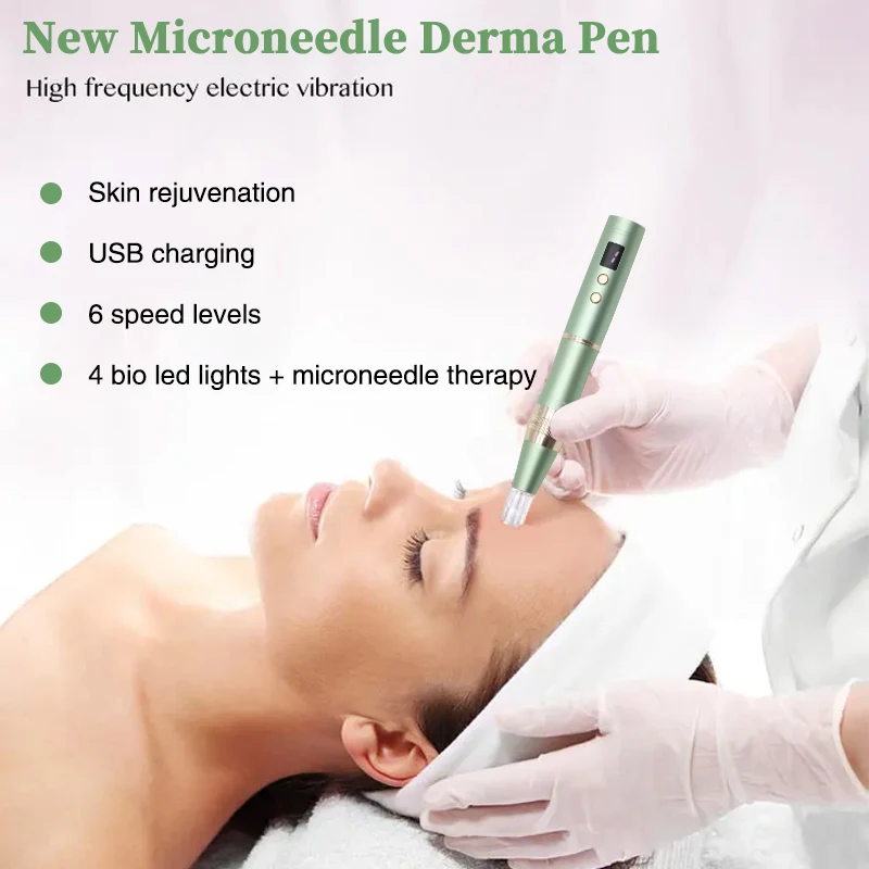 CHESINDO Skin Microneedling Professional Beauty Care Electric Wireless Nano Micro microlite Microneedling Pen