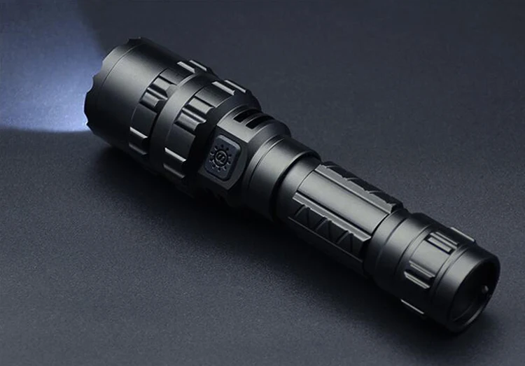 Factory Wholesale 1200 lumen Aluminum Alloy Micro USB Rechargeable Long Range Led Torch Flashlight