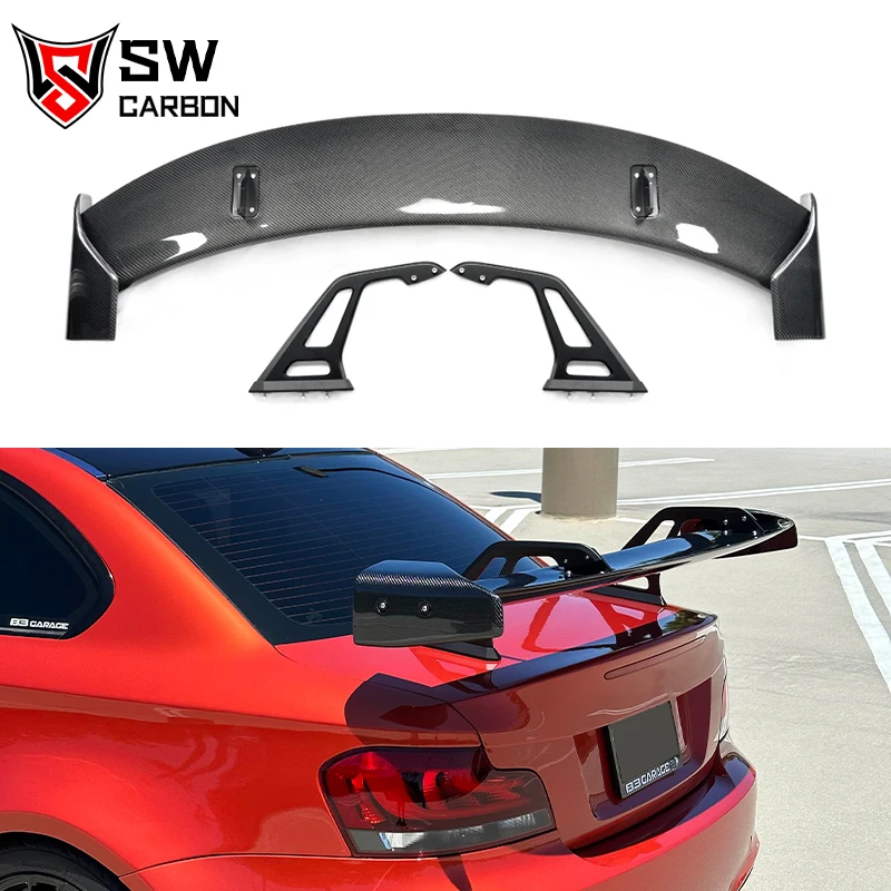 Carbon Fiber AD Style Swan Neck Wing for BMW F87 M2 Coupe Rear Trunk Spoiler Lip Guide Wing Lip Rear Wing