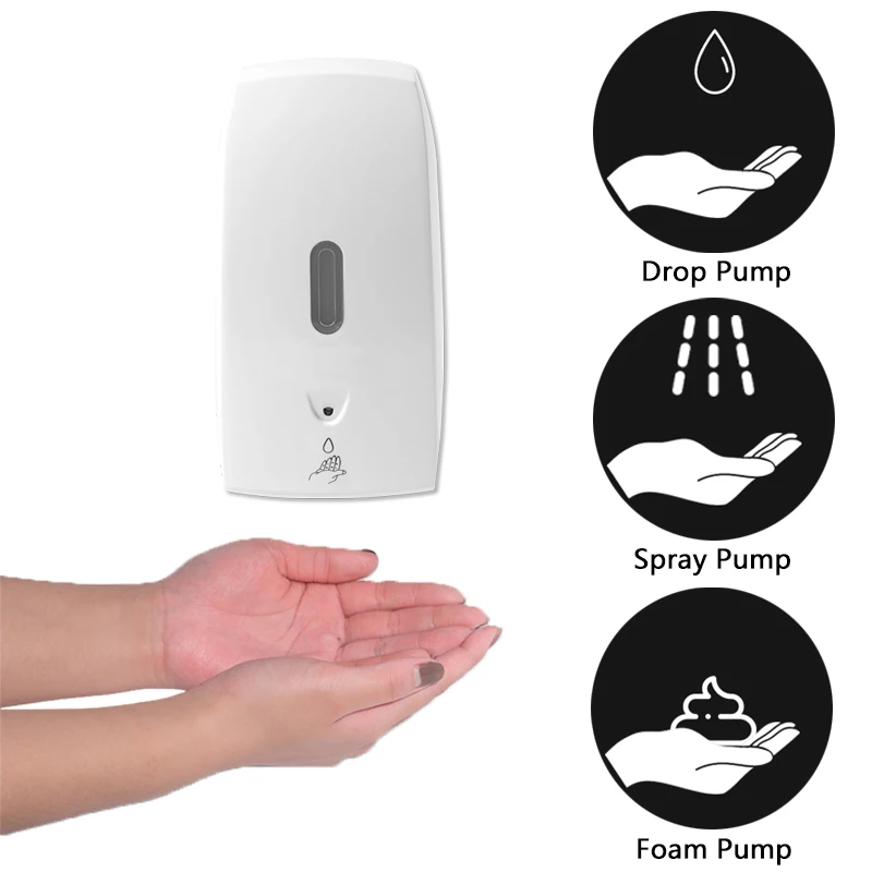 Commercial 1000ml Large Capacity Touch Free Hand Sanitizer Automatic Liquid Soap Dispenser For Hotel