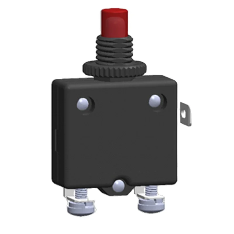 Защита от перегрузки по току Термовыключатель двигателя постоянного тока миниатюрный сбрасываемый защитный переключатель для