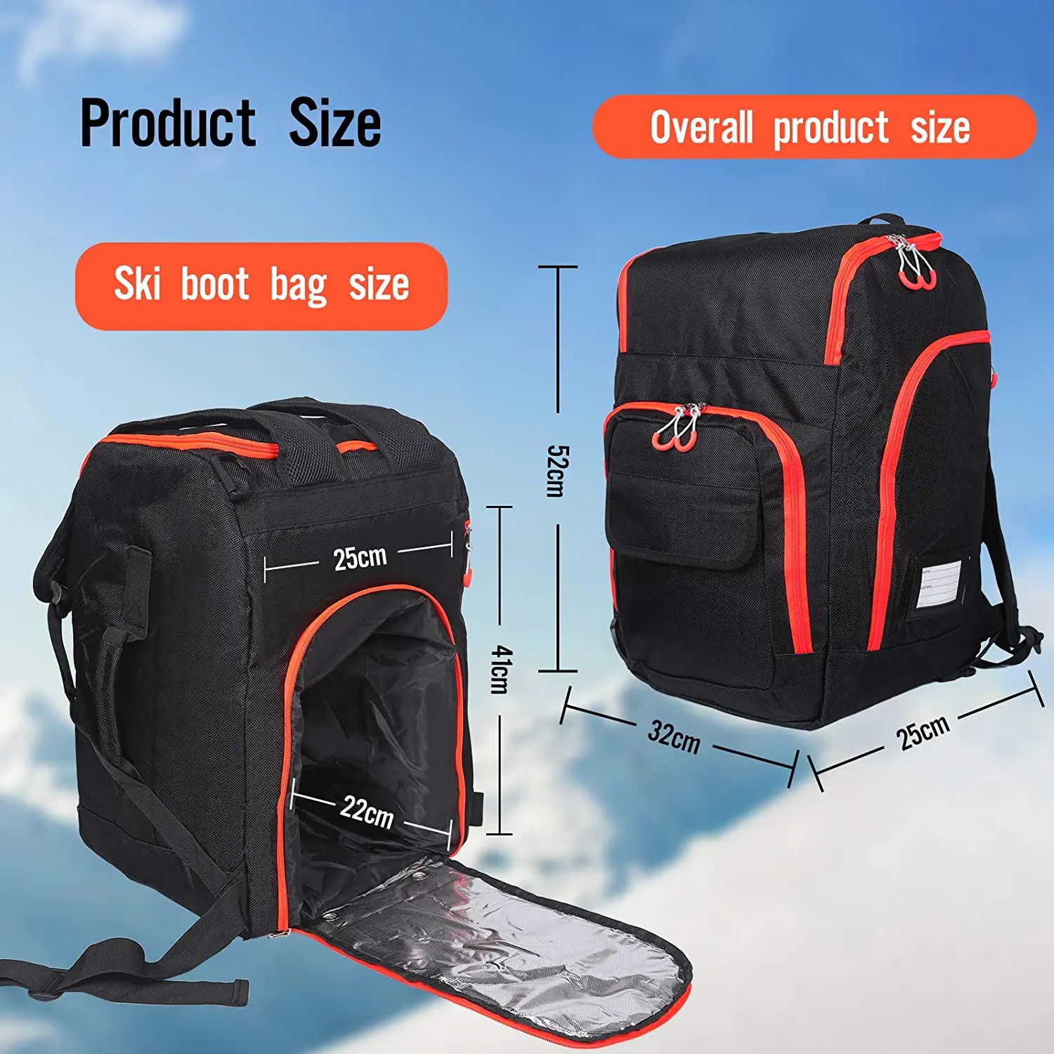 New Trend Custom Waterproof Travel Snowboard Boots Bag Outdoor Helmet Skate Bag Ski Boot Backpack