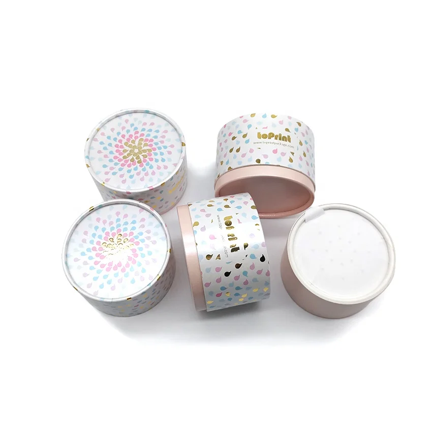 
Hot Sell Custom Cardboard Container Shakers Biodegradable Loose Powder Packaging Paper Tube With Sifter 