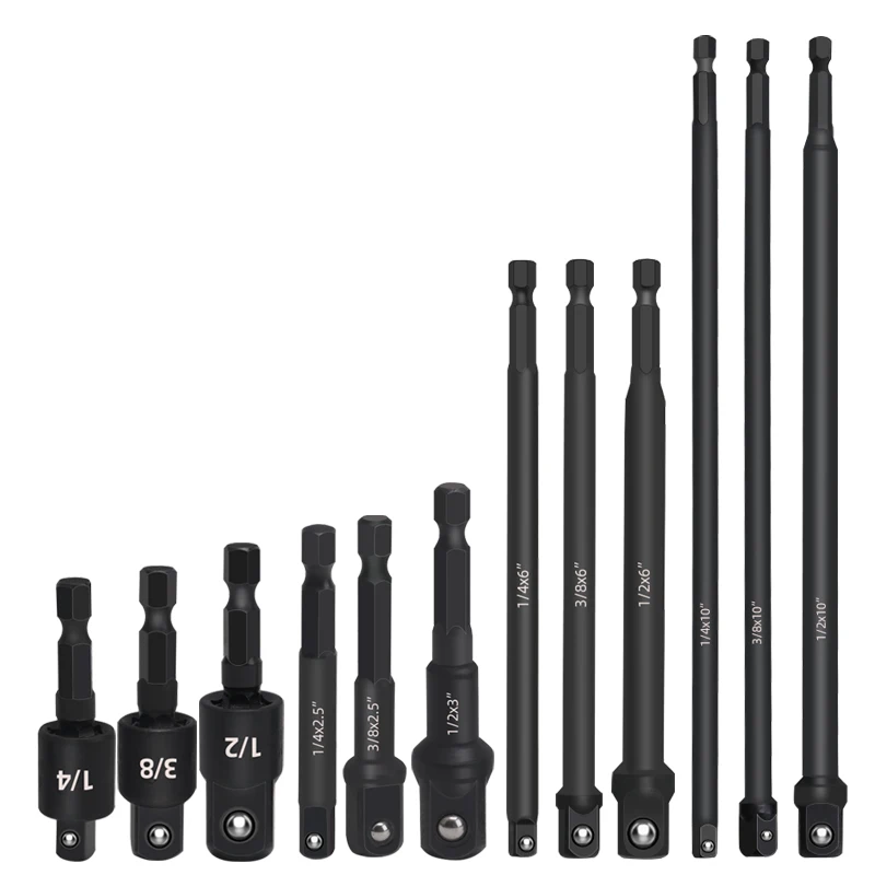 Hexagon handle turning square joint socket connecting rod electric wrench socket head connecting rod hand drill joint