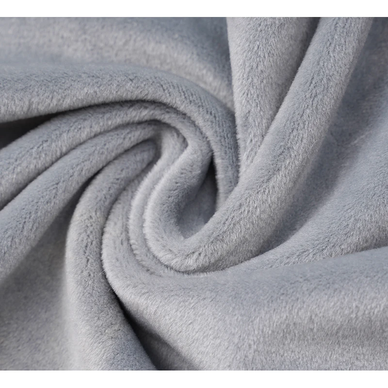 Hot Selling Various Color Velboa Minky PV Plush Knit Fleece Toy Fabric Velboa Plush Fabric