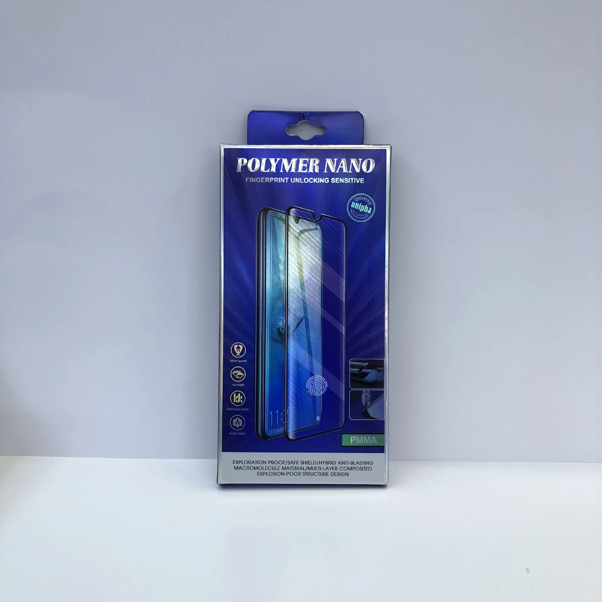 mobile phone toughened film packaging boxes in stock wholesale mobile phone Film paper box packaging inner support