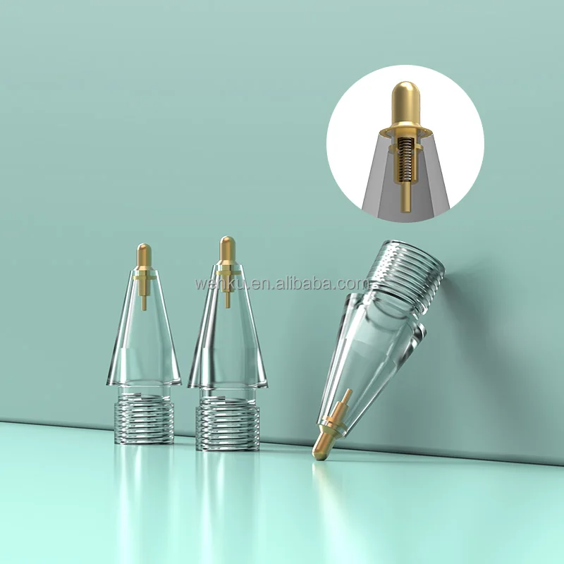Replacement pencil tips extra transparent nibs for ipencil touch pen accessory compatible with iPad