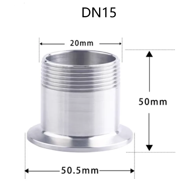 TC 1.5' DN15 20 25 32/ Pipe fitting/ Tri-clover fitting