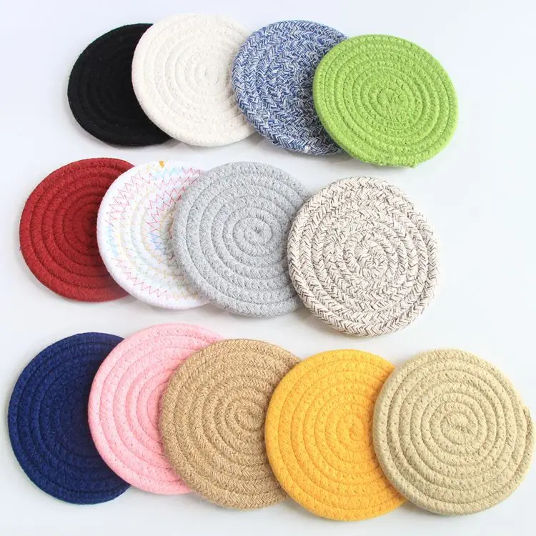 
Настольные коврики и подставки для пива, подставки из чистого хлопка для чашек, подставки для столовой 