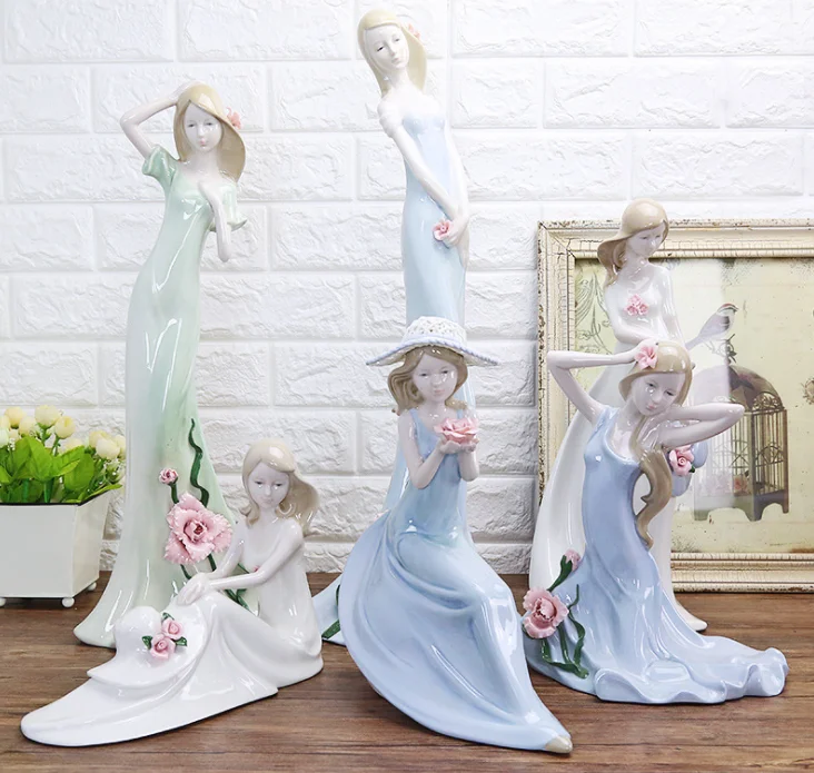 Elegant Cerampinkrincess Pvc Human Figurine Fat Mugsn Figurine Home Decoration Porcelain Porceldrinking Mugsomotion Folk Art