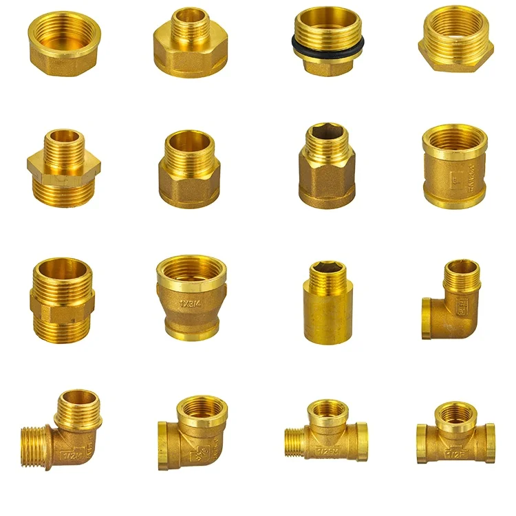 IFAN Durable 3/8-2 inch Thread Brass Plumbing Fitting Adaptor Elbow Brass Pipe Fittings