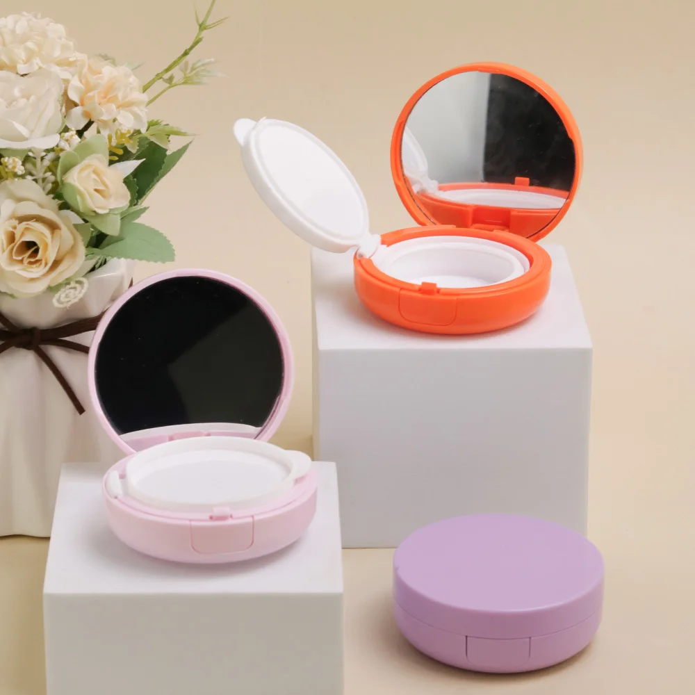 High Quality Empty Face Makeup Liquid Case Air Cushion Case Plastic Foundation Cases BB Cream Cushion Container With Mirror