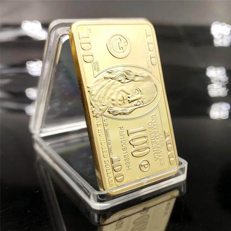 Hot-selling Tungsten gold plated gold bars 24k gold bar