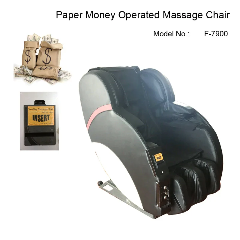 Fashion High Quality 4D Bill Operated Vending Massage Chair with full body massage