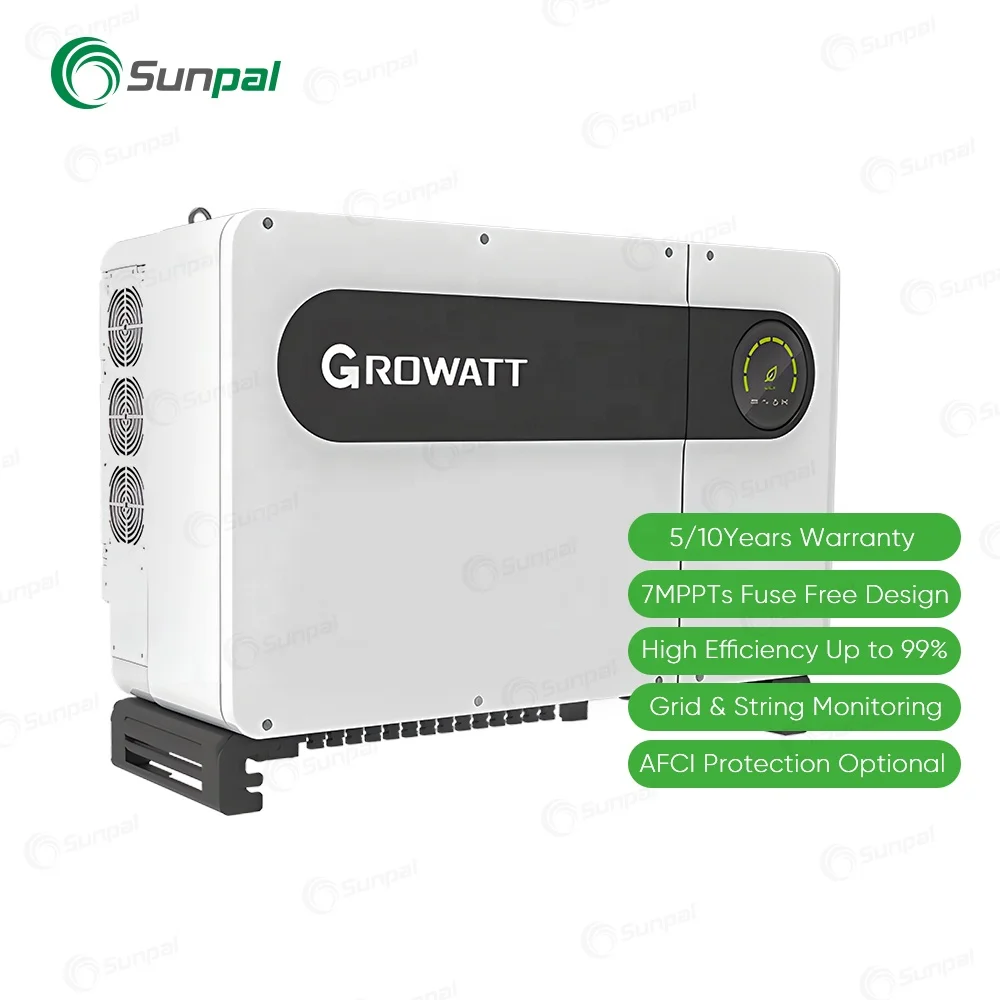Growatt Three Phase Solar Inverter Mppt 50kW 80kW Growatt On Grid Inverter