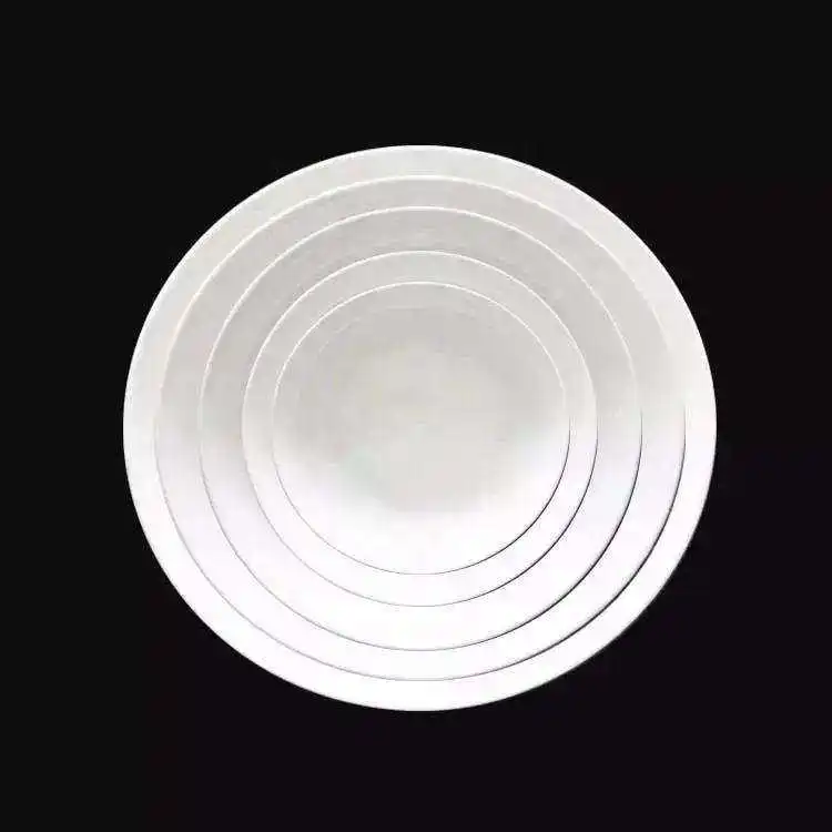 Customized White Good Quality High Sales Ware Round Porcelain Plate