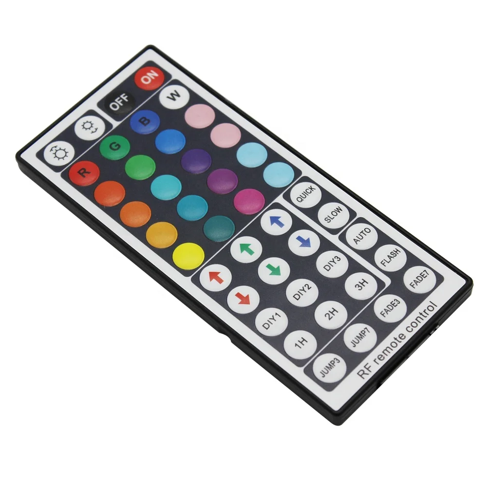 Customized 1-44 Buttons 2 Interface LED Light 10M 300 Lamps 5050 RGB 44 Keys Wireless RF Remote Control for Decorative Lights