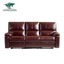 2022 Supplier Hot selling Leisure Adjustable Top grain leather electric private Cinema Recliner Home Theater Sofa