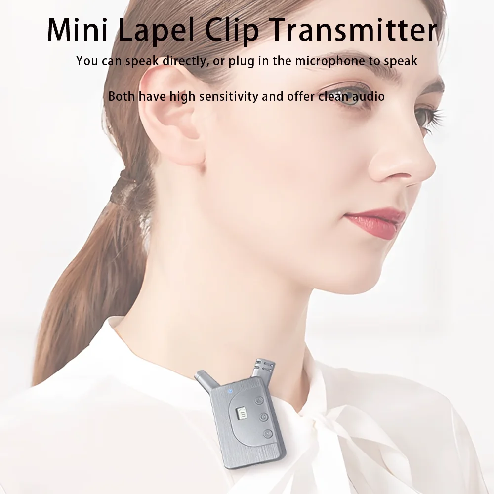 Mini 2.4 GHz whisper Audio  translation device tour guide headset  Ear-hook Receiver Radio System for Hajj and Umrah