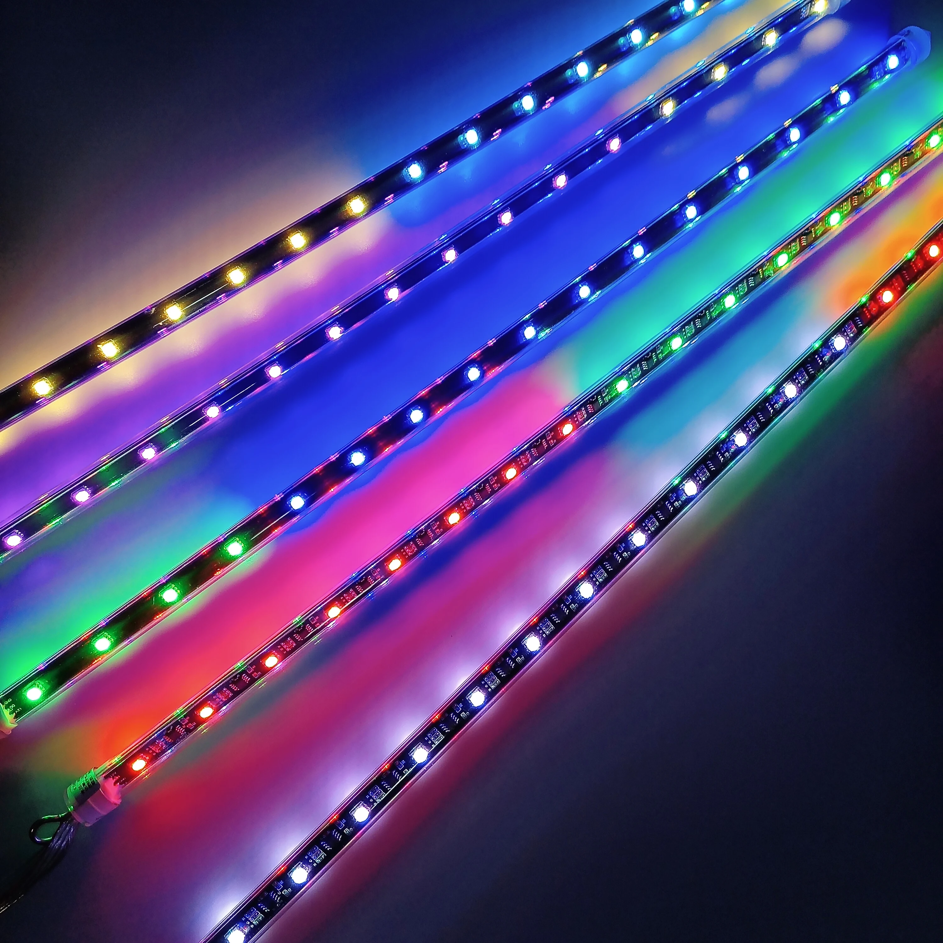 DMX512 RGB LED tube with addressable 5050RGB3D racehorse flow pixel tube club bar lighting atmosphere LED tube