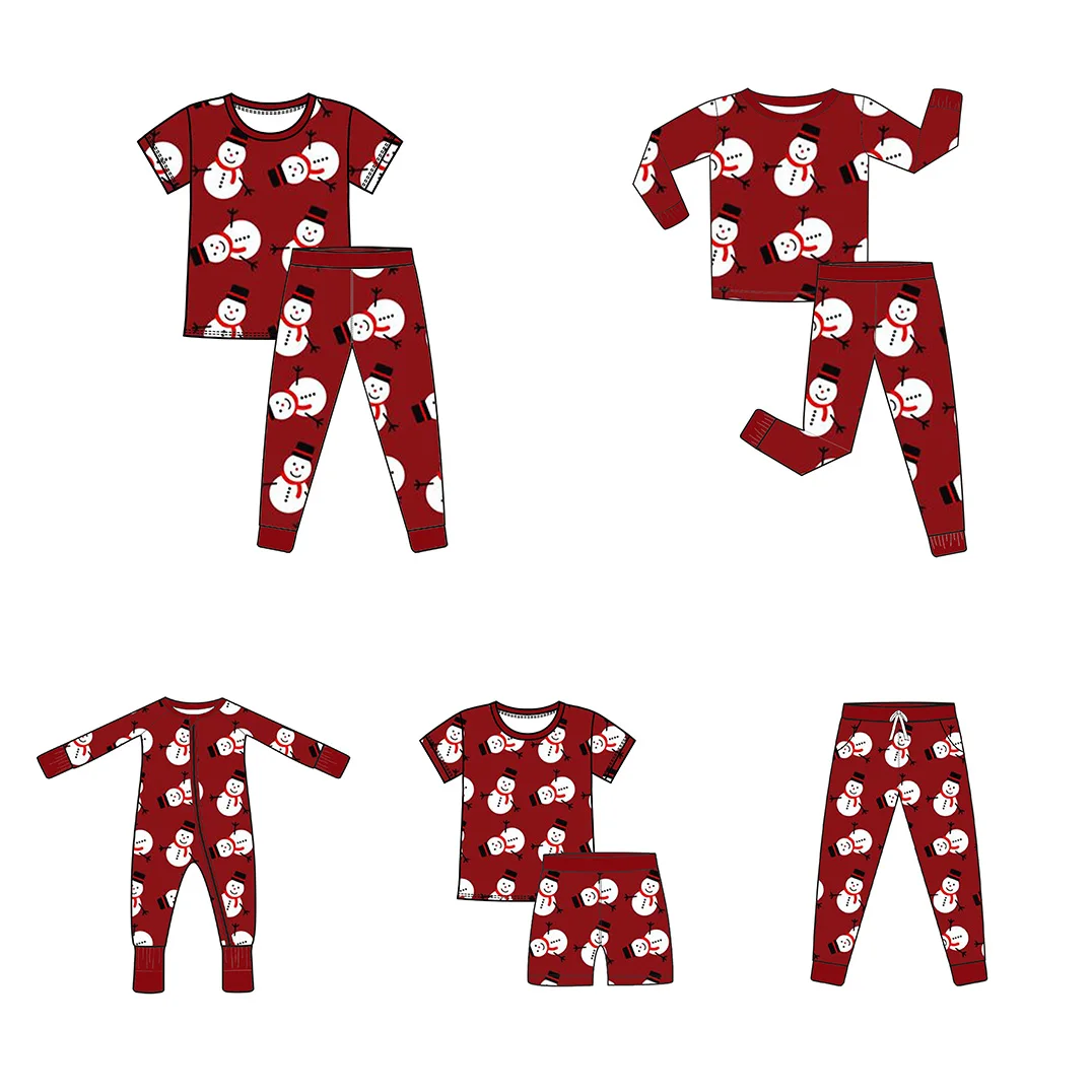 Valentines Gifts Custom Print Bamboo Set Baby Zipper Romper Sleeper Newborn Kid Baby Organic Cotton Bamboo Baby Pajamas Clothes