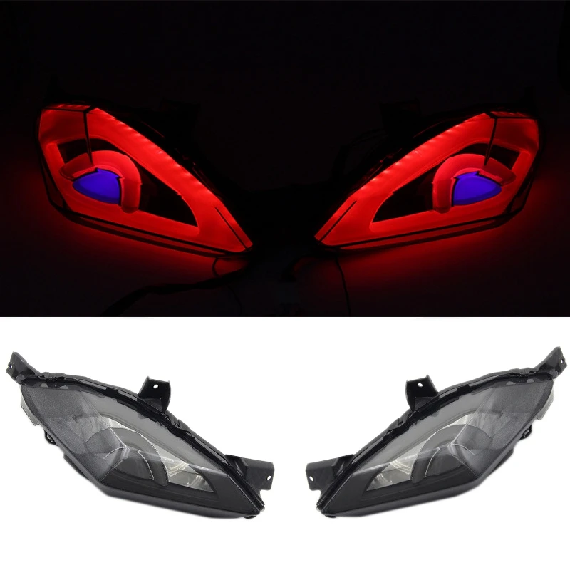 Tail Lamp Cover For XMAX X-MAX 250 300 Motorcycle Smoke Lens Rear Stop Tail Lights Lamp Taillamps Brake Indicators