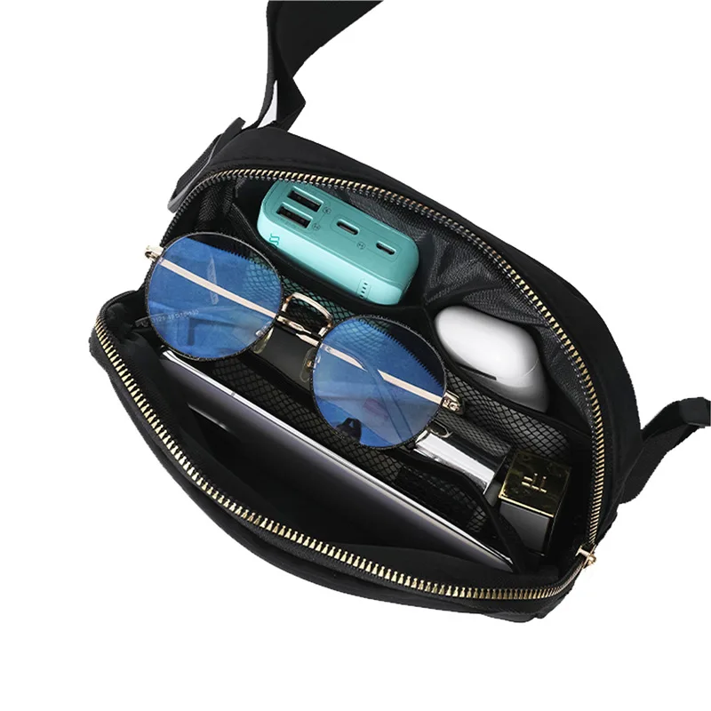 Extender Strap chest pouch custom print logo crossbody waist belt bag for women men waterproof luxury sport nylon fanny pack