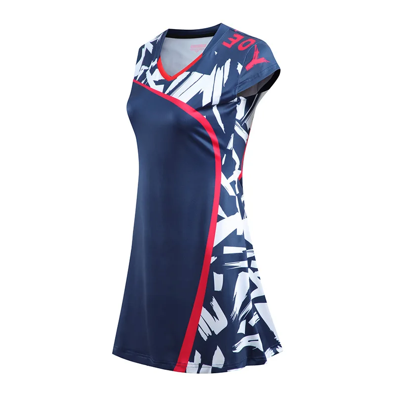 Adults women Netball badminton golf Dress skirts Woman 100% Polyester Sublimaion Soft Custom Tennis dress Set