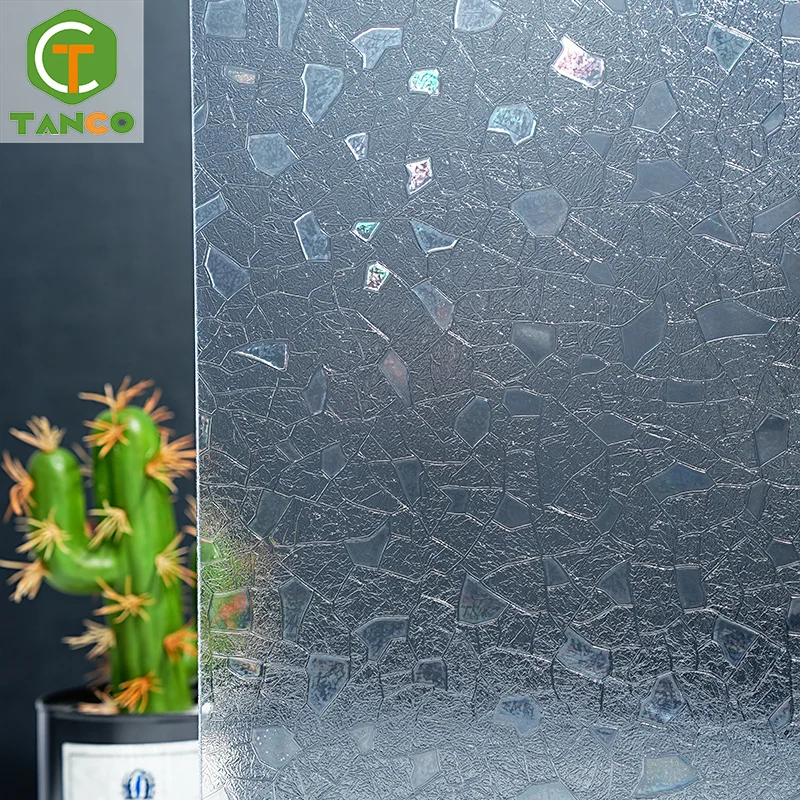 Factory 3d static cling holographic window film rainbow glass film window decorative