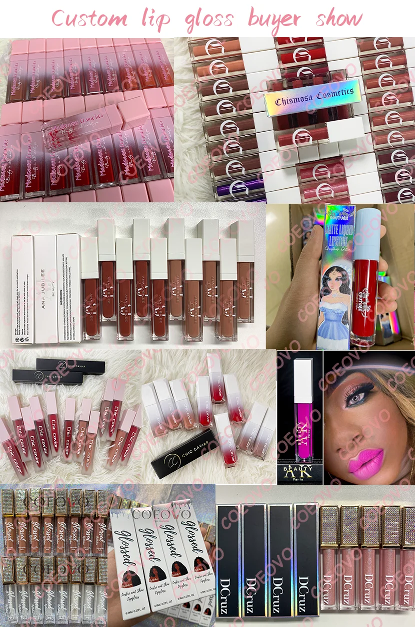 Oem cream matte liquid lipstick lipgloss vendor base clear lipstick nude lip gloss prefilled lipgloss private label
