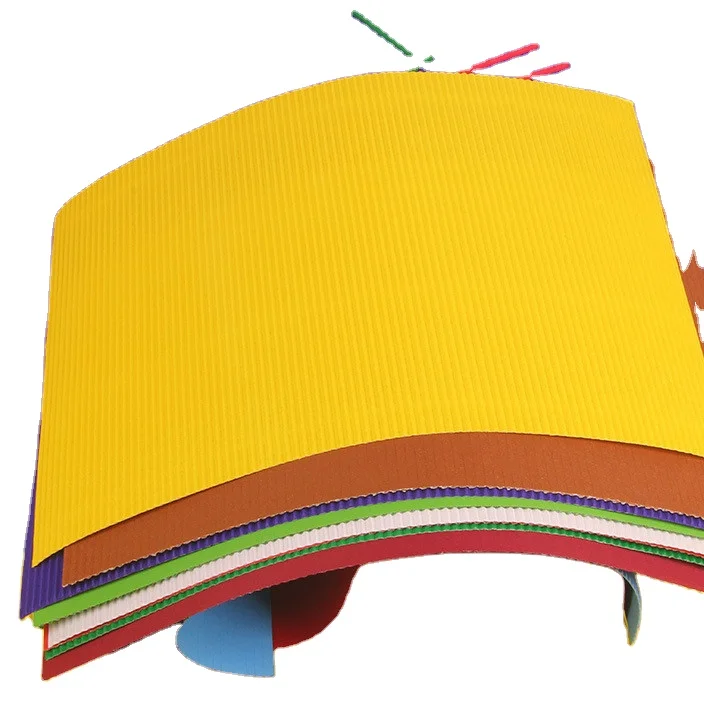 
Full color E flute 50*70cm color corrugated cardboard sheets paper 