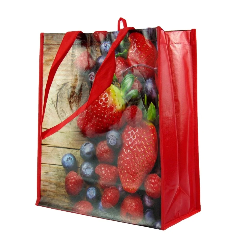 
Reusable polypropylene packaging laminated ceo non woven bag shopping tote pp woven bag 