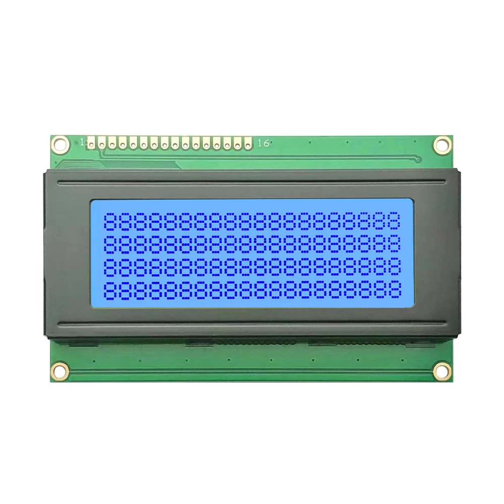 Хорошее качество STN серого цвета с рисунком синего 3 V 20x4 светодиодные модули LCD положительный Y-G подсветка 204 Монохромный