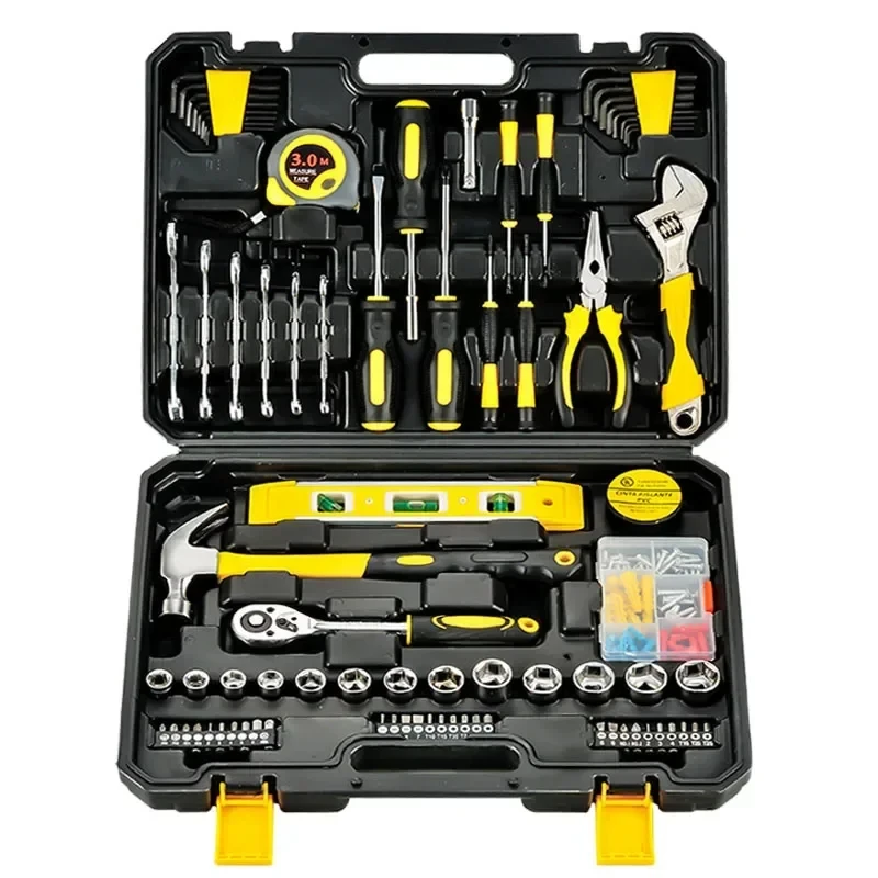 108pcs Tool Set Hand for Car Repair Ratchet Spanner Wrench Socket Set Car tire Repair mechanical Tool Kits
