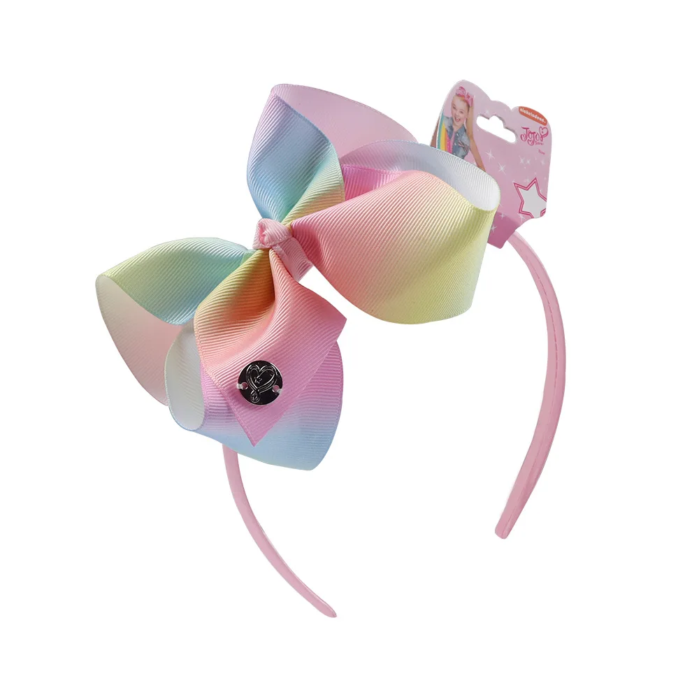 JOJO Hair Bows band Girls  Kids Hair band Siwa Large Sequin 6 Inch Women Girl Lady Baby Kids Grosgrain Ribbon 1pc/opp Bag