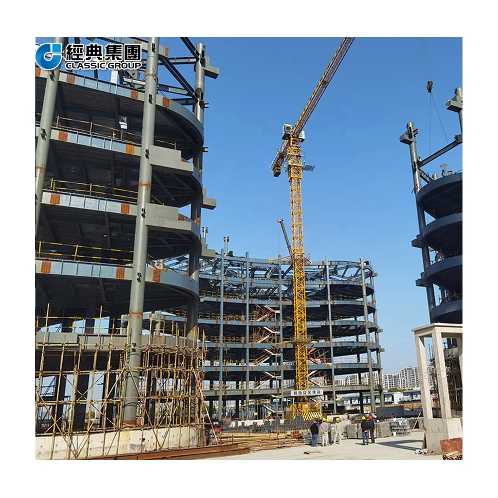 heavy steel high rise steel structure hotel good appearance life long 70 year steel shopping mall