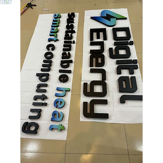 3d вывеска приветственный знак для передней двери УФ-печать цветные буквы автомобильная краска из нержавеющей стали