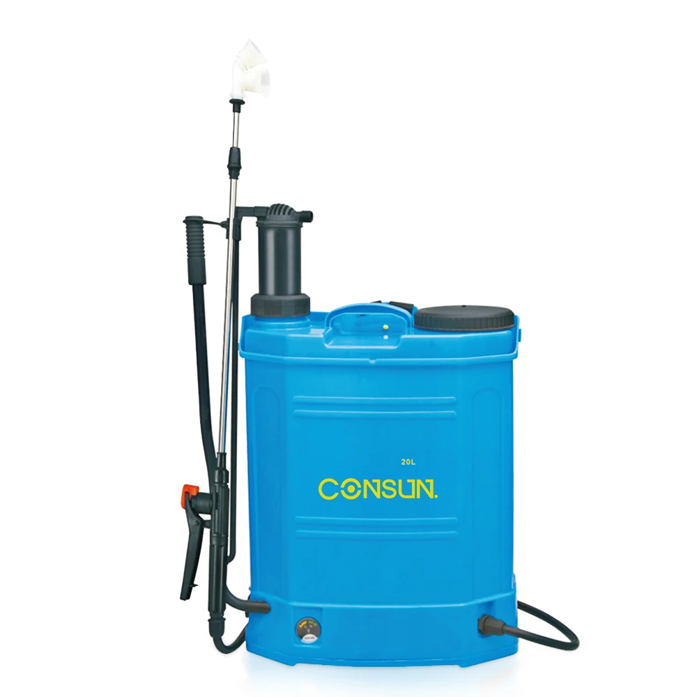 agricultural backpack pesticide hand weed sprayer pump 2 in 1 battery powered manual electric sprayer
