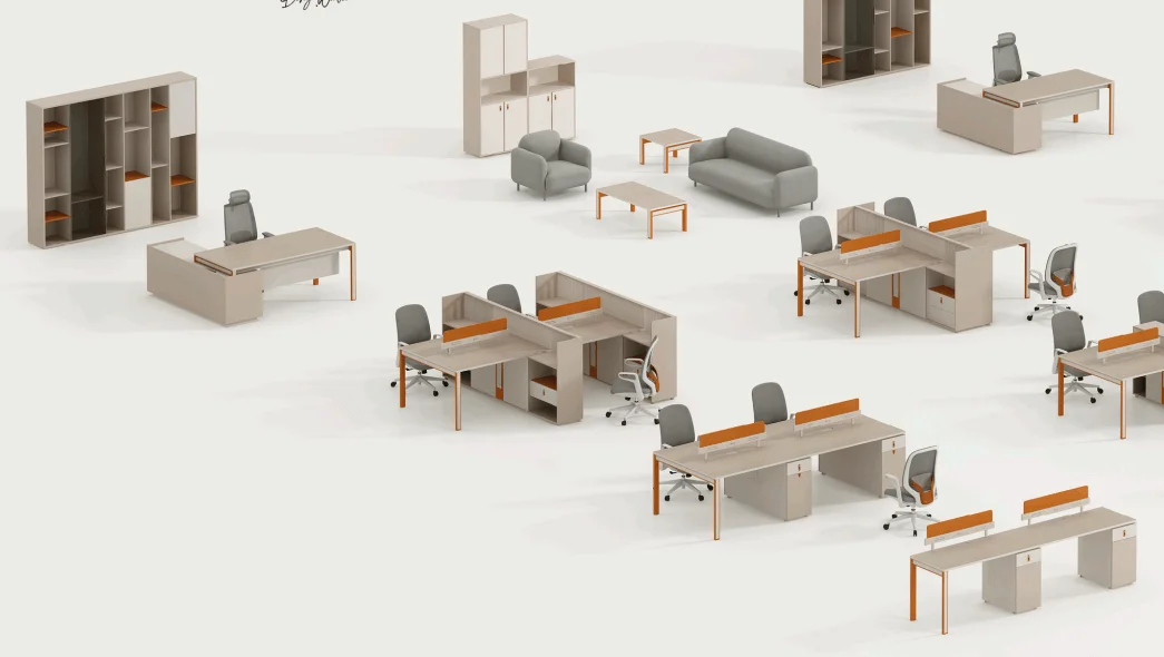 Luxury Office Furniture Full Set With Workstation Desk From Guangzhou