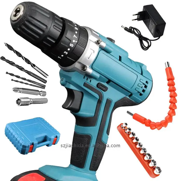 Battery Cordless Drill Household Oem Odm Power Tools Brush Motor Variable Speed Li-ion 1.5ah Brocas Odm 20*10.5cm 1400rpm CN;GUA