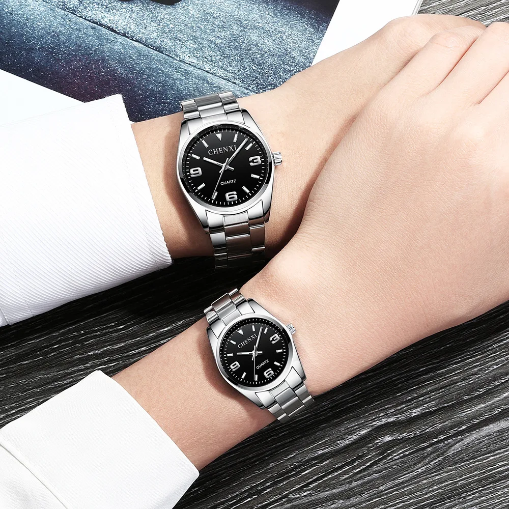 CHENXI 003A Factory Custom Logo Watches Couple Fashion Quartz Wrist Watch Cheap Prices Low Clock Hand Watch