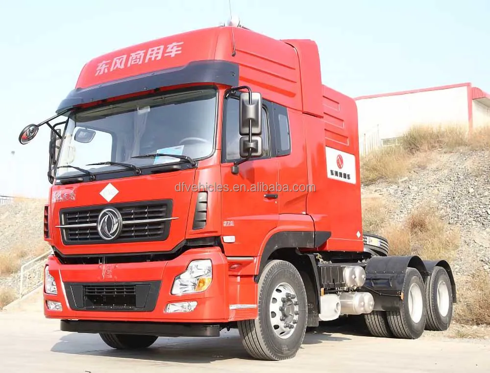 Top Quality 6x4 7.5m Length CNG Fuel Dongfeng Tianlong Series Euro V Emission Tractor Truck on Sale.