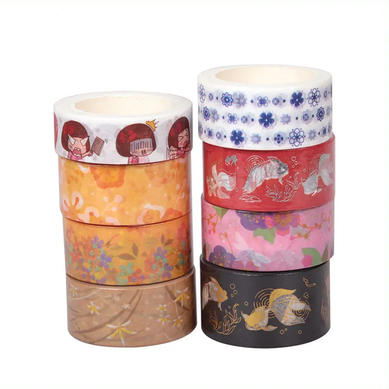 
Washi Masking Tape Custom 25Years Factory Custom Gold Waterproof Washi Tape 