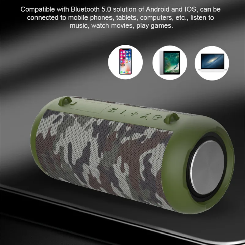 AIWO Portable Outdoor Mini Subwoofer Speaker Wireless Karaoke Player BT Speaker Long Battery Wifi Support