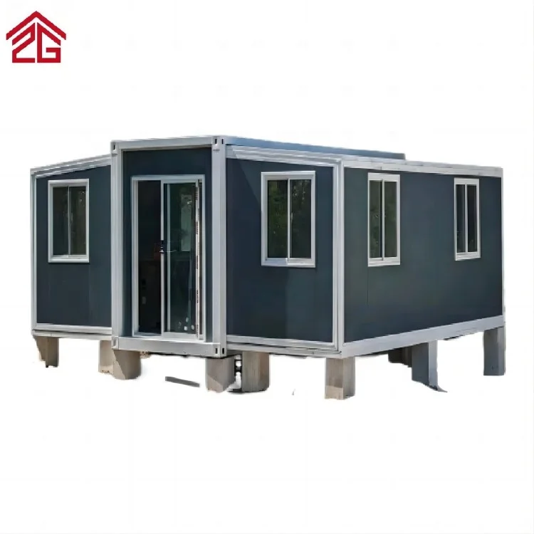 Prefab Expandable Container Glass Sliding Door High Quality Steel Modern Villa House Extendable Home for Accommodation or Office