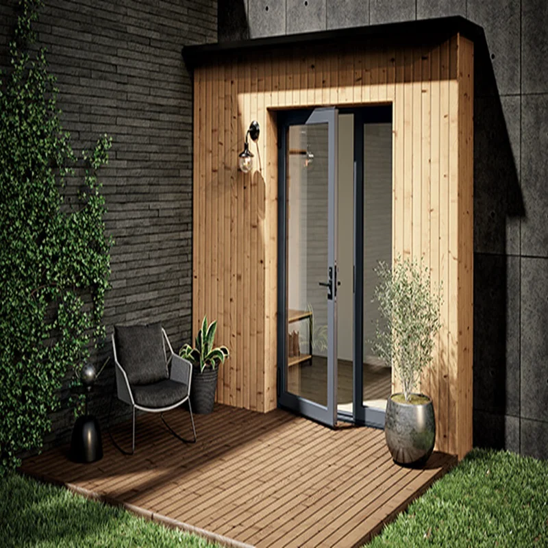 Modern luxury apartment popular exterior aluminum glass door swing doors aluminum hinged door