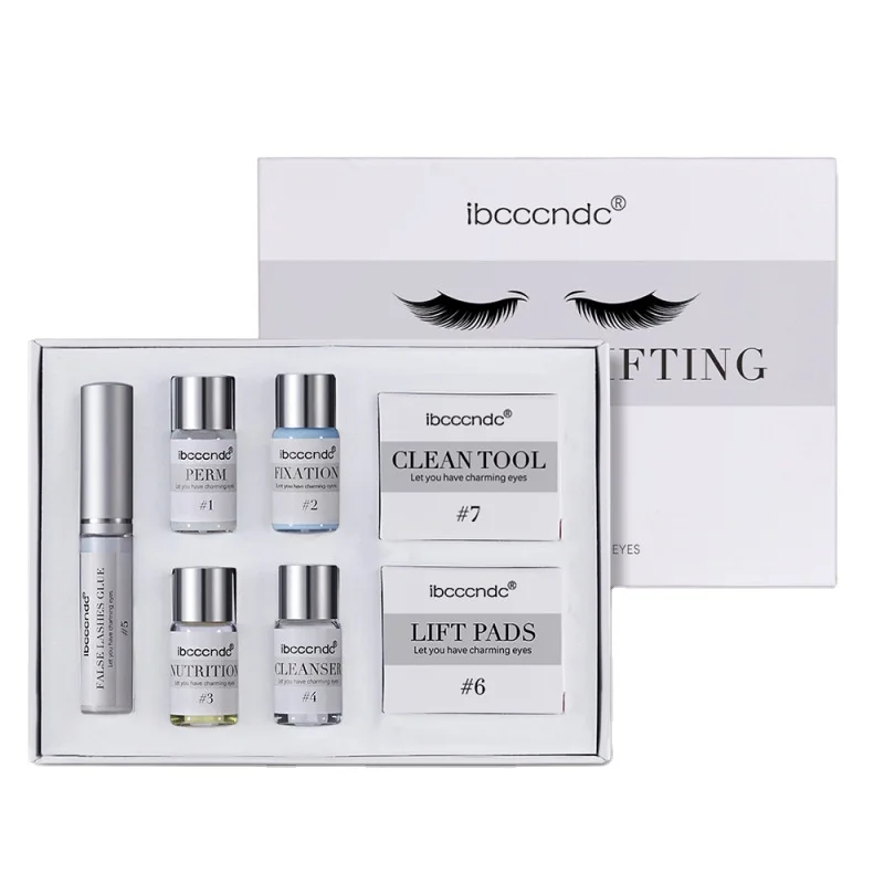 7pcs Lash lift Kit Eyelash Perm Kit Professional Semi-Permanent Curling Perming Wave Suitable For Salon