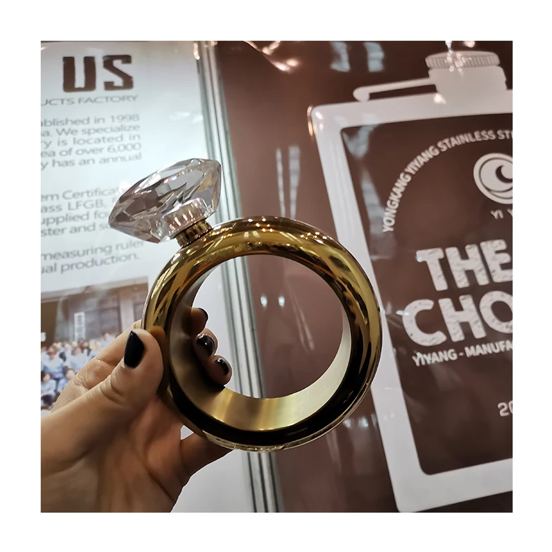 Women use 304 material Bracelet stainless steel bangle hip flask