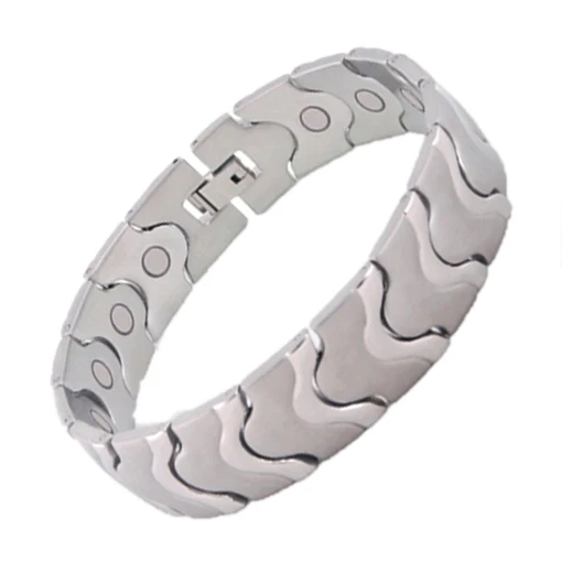 Mens Magnetic Therapy Stainless Steel Bracelets