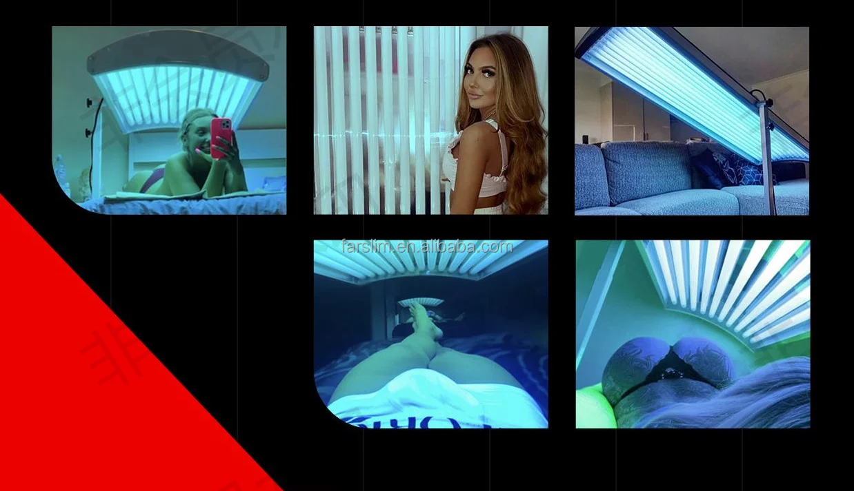Farslim Cheap!Blue light therapy collagen spa bed UVA UVB Solarium Tanning Bed Skin Whitening Solarium capsule Salon machine